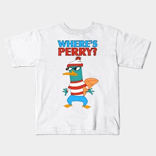 Where's Perry Waldo? Kids T-Shirt